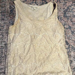 Banana Republic Lace Tank Top Shirt - Size Small